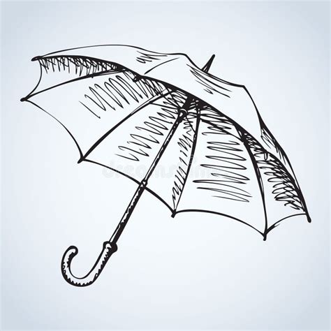 Umbrella Vector Drawing Stock Vector Image 65684194