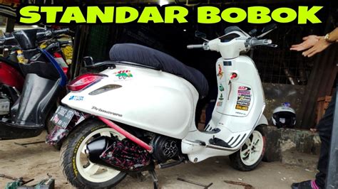 Cara Mudah Bobok Knalpot Vespa Dan Membuat Sistem Slip On Agar Bongkar