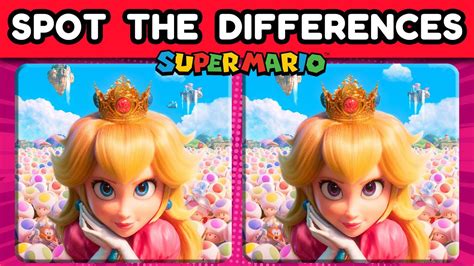 Spot The Differences Super Mario Bros Movie Edition Easy Medium