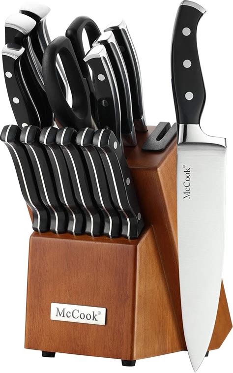 Amazon McCook MC23A Knife Sets 15 Pieces German Stainless Steel