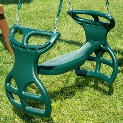 Swing N Slide Dual Ride Glider With Chains And Hooks Color Green