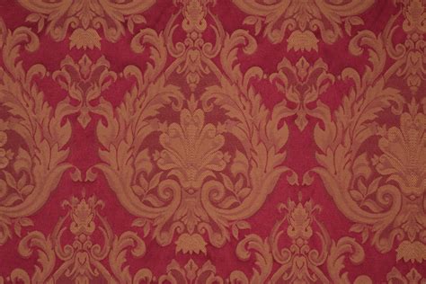 Fabric By The Yard Harvey Damask Upholstery Fabric In Burgundy 8 95 Per Yard