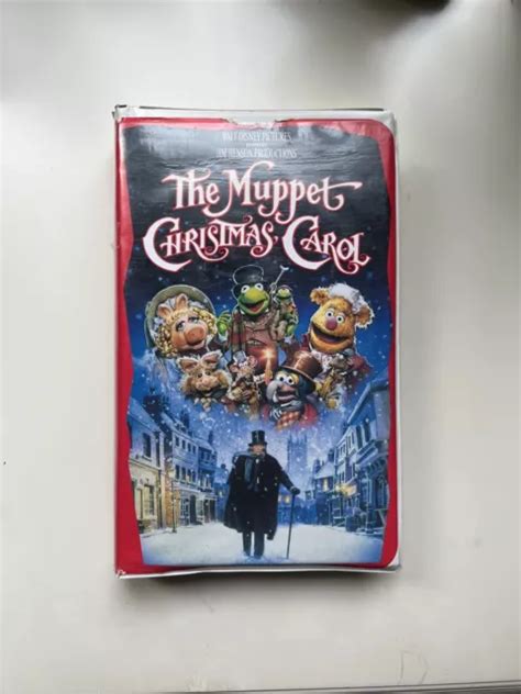 THE MUPPET CHRISTMAS Carol Walt Disney VHS Video Tape Movie Clamshell