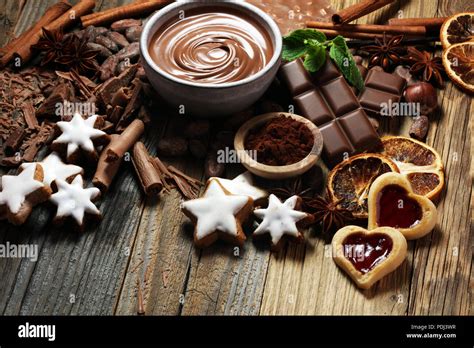 Baking Christmas Cookies Typical Cinnamon Stars Bakery Stock Photo Alamy