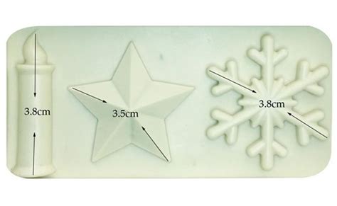 Molde De Silicone Natal Para Decorar F302 CM Molde E Marcador Para