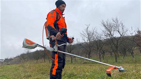 Unboxing Stihl Fsa 130 Battery Powered Brushcutter Motocoasa Cu