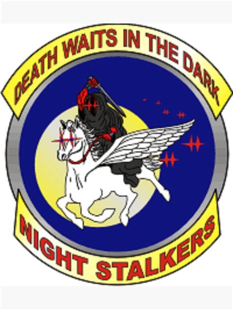 "US Army 160th SOAR – Night Stalkers Sticker Death waits in the dark ...