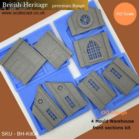 British Heritage 4 Mould Building Kit BH Kit4 OO Scale Premium Range