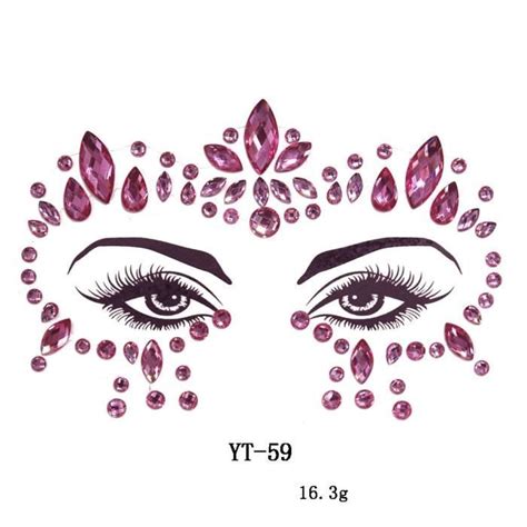 Palette De Maquillage Tatouage Temporaire Paillettes Pour Le Visage