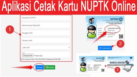 Cara Menggunakan Aplikasi Cetak Kartu Nuptk Online Youtube