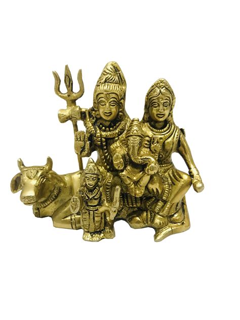 Buy Shiv Parivar Brass Statue Shiva Ganesha Parvati Shiva Parivar Shiva