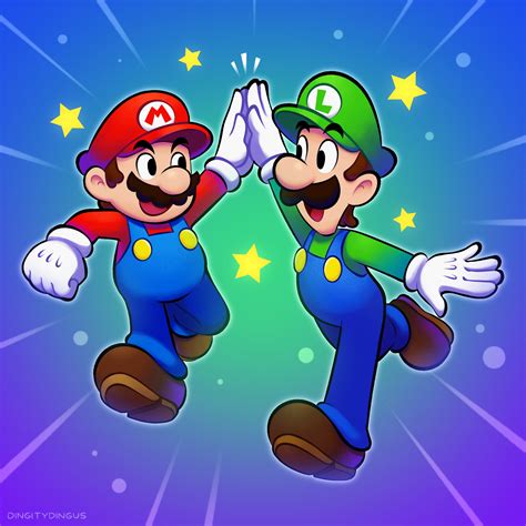 Mario And Luigi Mario And More Drawn By Vinny Dingitydingus