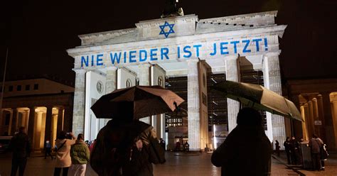 Germany Remembers Kristallnacht At A Fraught Moment The New York Times