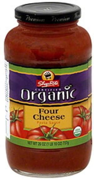 Shoprite Four Cheese Pasta Sauce Oz Nutrition Information Innit