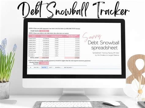 Debt Snowball Google Sheets Excel Spreadsheet Calculator Excel Paying