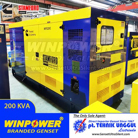 Genset Silent Cummins 200 KVA Stamford WP220C Jual Genset Jakarta