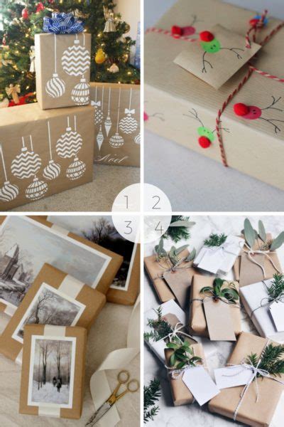 25 best brown paper Christmas gift wrapping ideas