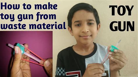 How To Make Toy Gun From Waste Mateiral Homemade Toy Gun Easy Toy