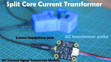 Measure Current With Arduino Split Core Current Transformer Ct