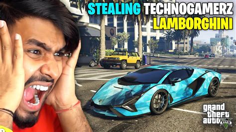 Stealing Techno Gamerz Lamborgini Sian Gta V Gameplay 3 Youtube