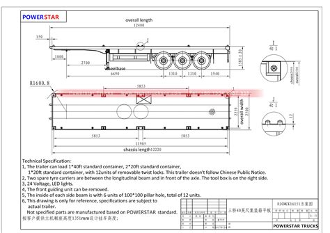 Hot Selling China 3 Axle Heavy Duty 40ft Flatbed Semi Trailer for ...