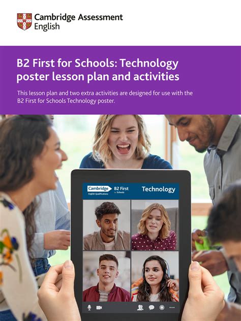 B2 First For Schools Technology Poster Lesson Plan And Activities By