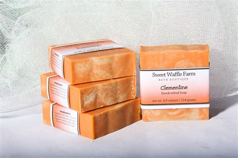 Clementine Luxury Soap Sweet Waffle Farm