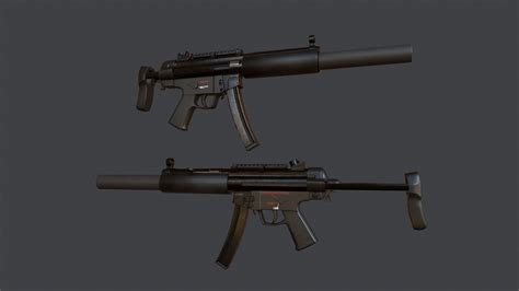 HK Mp5 SD 3D Model $9 - .fbx .max - Free3D