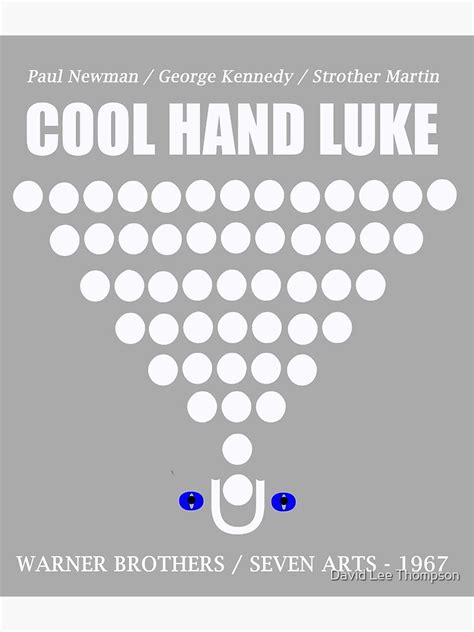 Cool Hand Luke Minimalistic Movie Poster Premium Matte Vertical Poster