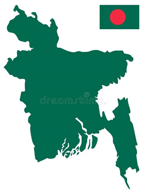 Bangladesh Flag and Map - Republic of Bangladesh is a Country in South ...