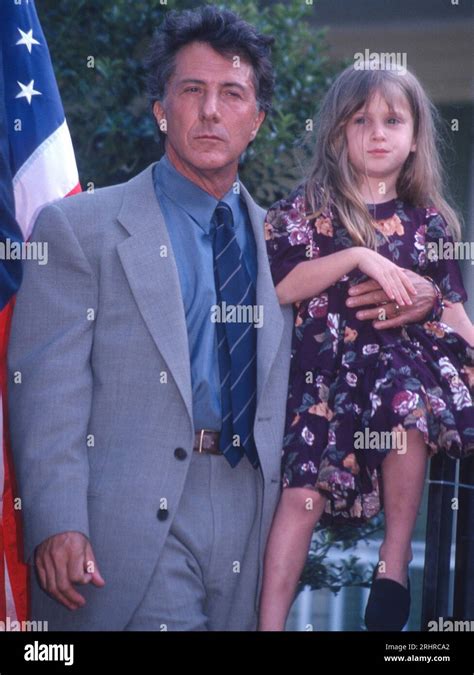 1993 Dustin Hoffman Alexandra daughter John Barrett/PHOTOlink.net Stock Photo - Alamy