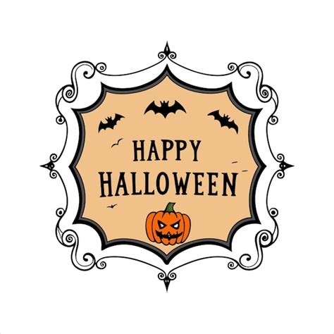 Premium Vector Vintagestyle Creepy Halloween Frame Vector Illustration