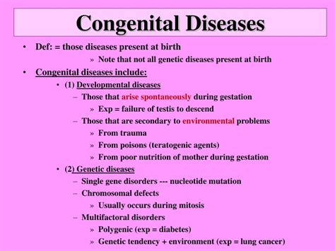 Ppt Genetics Congenital And Genetic Disorders Powerpoint Presentation