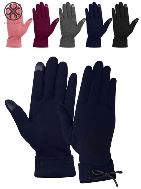 Luxtrada Womens Winter Warm Gloves Touchscreen Warm Thermal Soft Lining