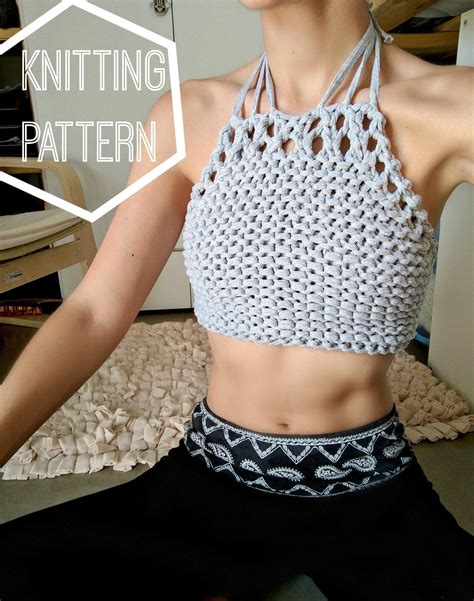 Chunky Knit Crop Top Pattern Chunky Knit Top Pattern Summer