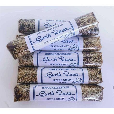 Jual Dodol Betawi Lonjor Gram Tabur Wijen Shopee Indonesia