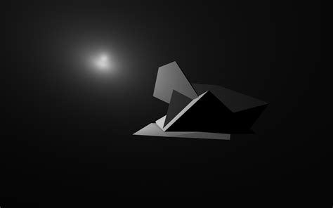 Abstract Digital Art Monochrome Simple Background Cgi Minimalism