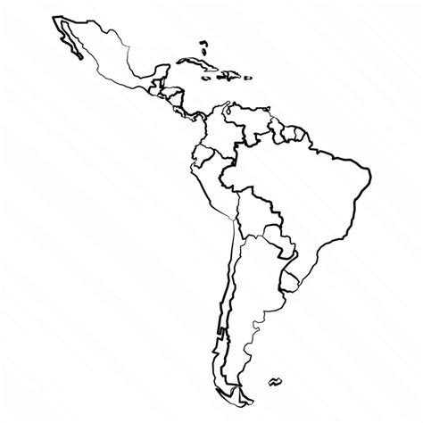 Mano Dibujado Lat N America Mapa Ilustraci N Vector En Vecteezy