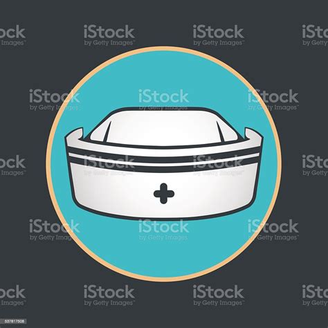 Nurse Hat Vector Stock Illustration Download Image Now Hat Nurse Arts Culture And