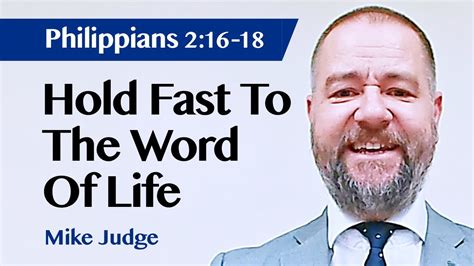 Hold Fast To The Word Of Life Philippians 216 18 Sermon Mike