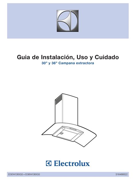 ELECTROLUX RH30WC60GS GUIA DE INSTALACIÓN USO Y CUIDADO Pdf Download