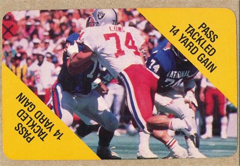 1988 MacGREGOR Howie Long GAME CARD RAIDERS Villanova HOF EBay