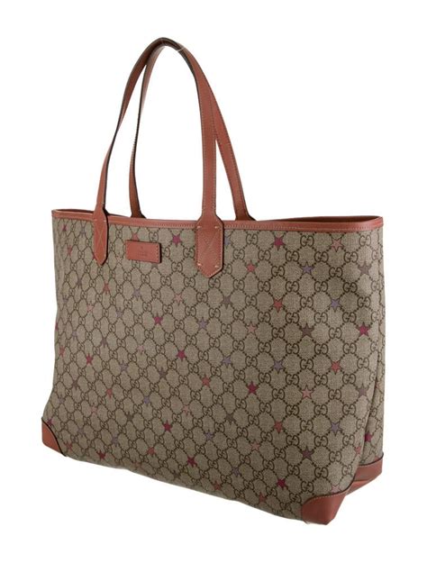 Gucci Joy Gg Supreme Stars Tote Brown Totes Handbags Guc