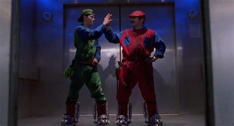 In The Super Mario Bros Movie (1993), Luigi wears green and Mario wears ...