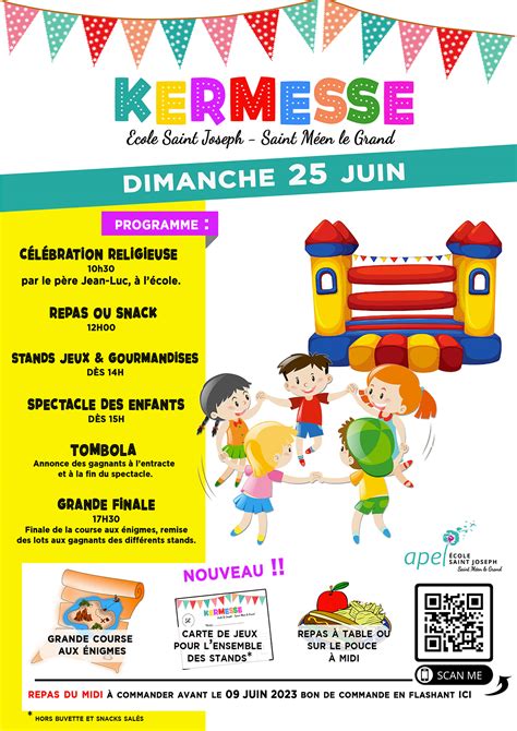 La Kermesse Se Pr Pare Cole St Joseph Saint M En Le Grand