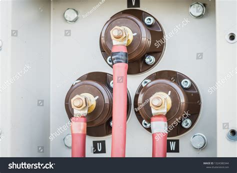 Motor Terminal Box High Voltage Motorclose Stock Photo 1324380344