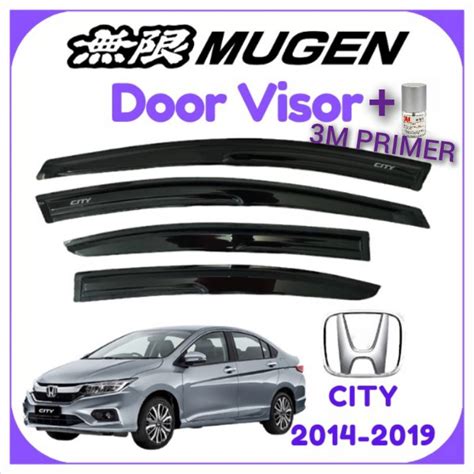 KOON 4PCS SET HONDA CITY GM6 2014 2019 Mugen Door Visor Air Press