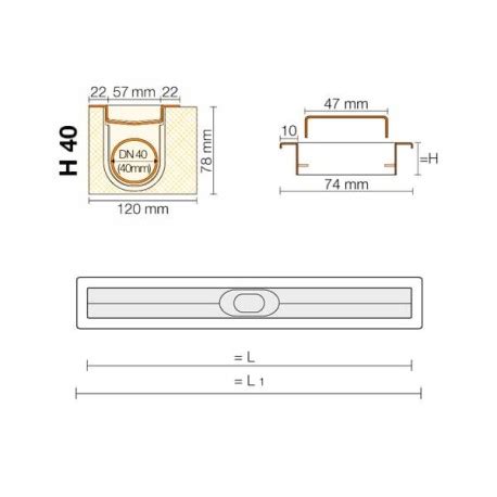 Kit Desag E Para Platos De Ducha De Obra Con Rejilla Lisa Kerdi Line A