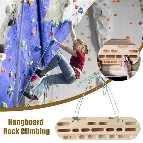 Fingerboard Climbing Strength Rock Men Wooden Climbing Hangboard Neu