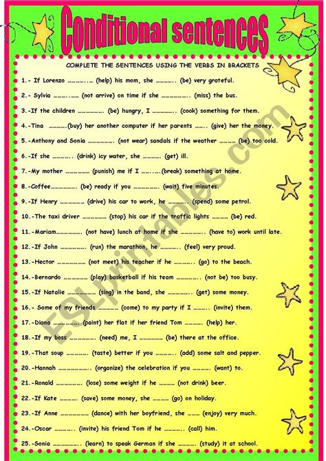 Conditional Sentences Type Ii Esl Worksheet By Mariaah Hot Sex Picture